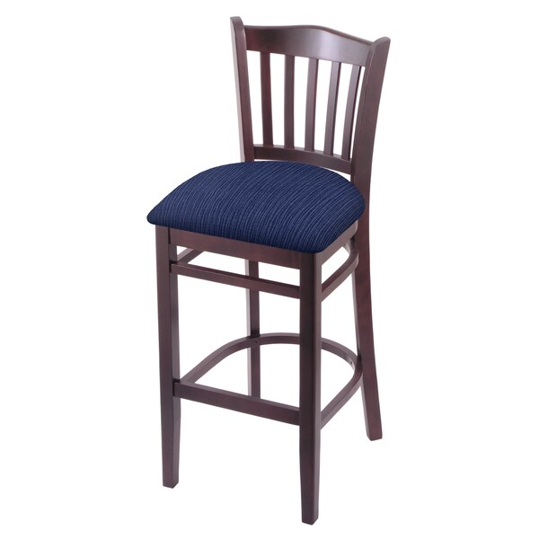 25" Counter Stool, Dark Cherry Finish, Graph Anchor Seat